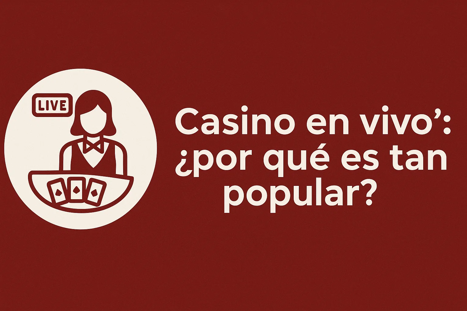 “Casino en vivo”: ¿por qué es tan popular?