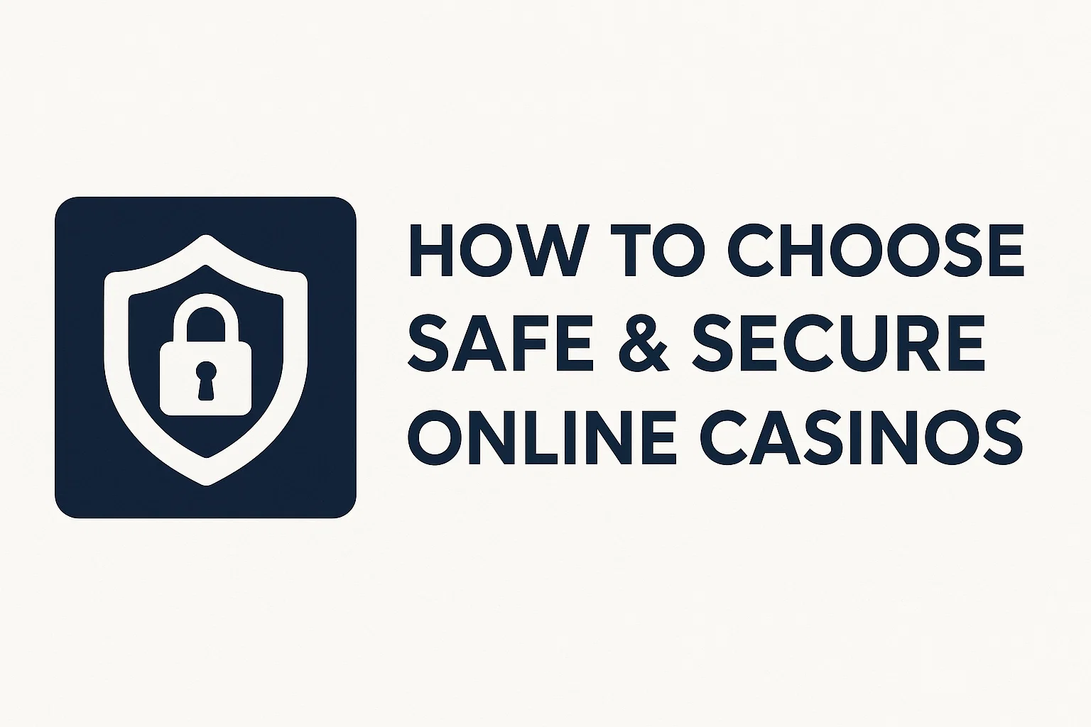 How to Choose Safe & Secure Online Casinos