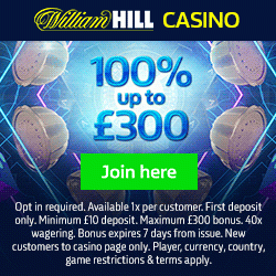 William Hill Promo Code for Casino